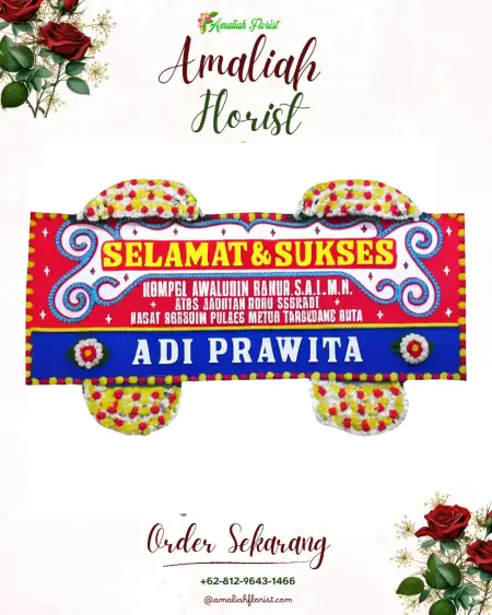 Papan Bunga Ucapan Selamat Miroto